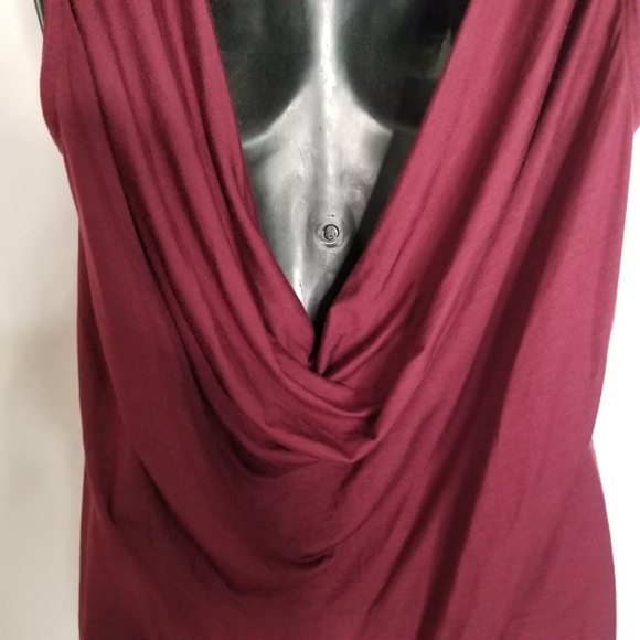 Feel the Piece draped low back tank top red size medium - Picture 6 of 8